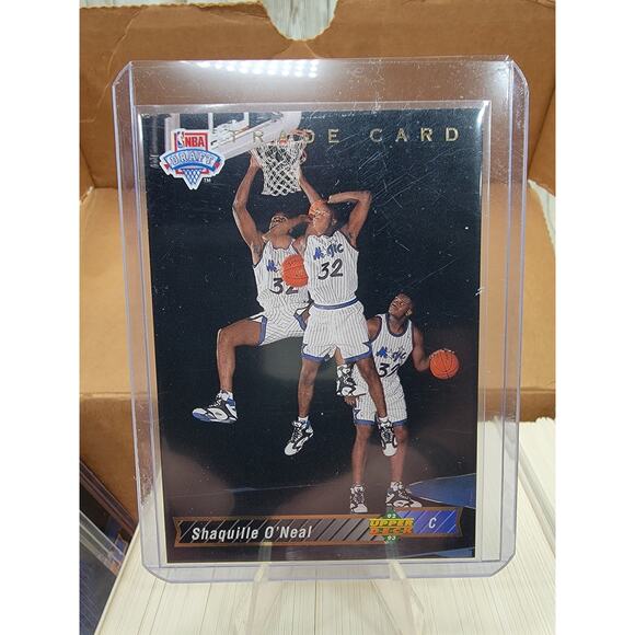 1992-93 Upper Deck Set #1-310 Shaquille O'Neal Rookie & Trade Card - Picture 6 of 7